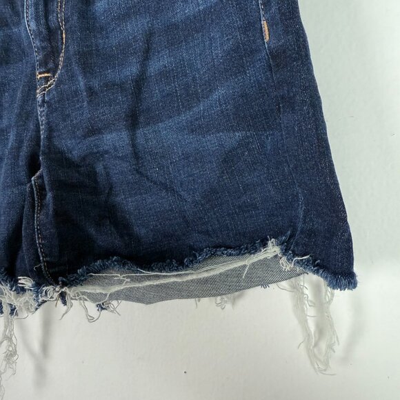 American Eagle Next Level Stretch Hi-Rise Shortie Denim Jean Shorts Size 00 EUC - Picture 3 of 10